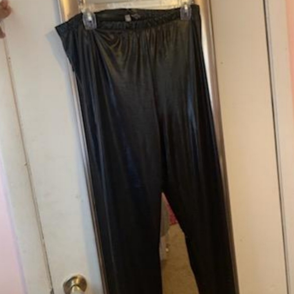 ASOS Black Liquid Leggings size 16